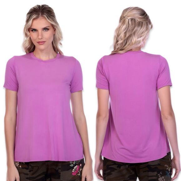 NWT Johnny Was Favorite Short Sleeve Crew Neck Swing Tee - Picture 1 of 10